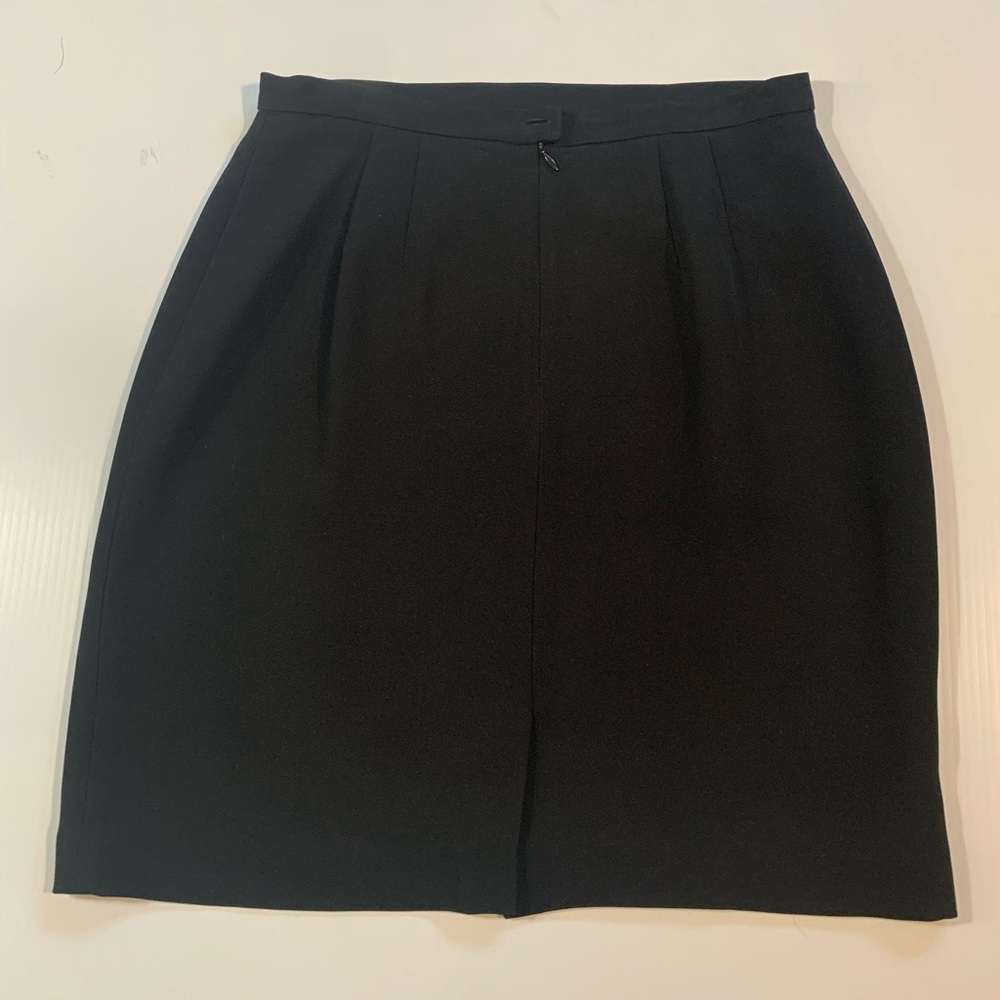 Casual Corner 12 PETITE Annex Essentials BLACK PENCIL SKIRT
